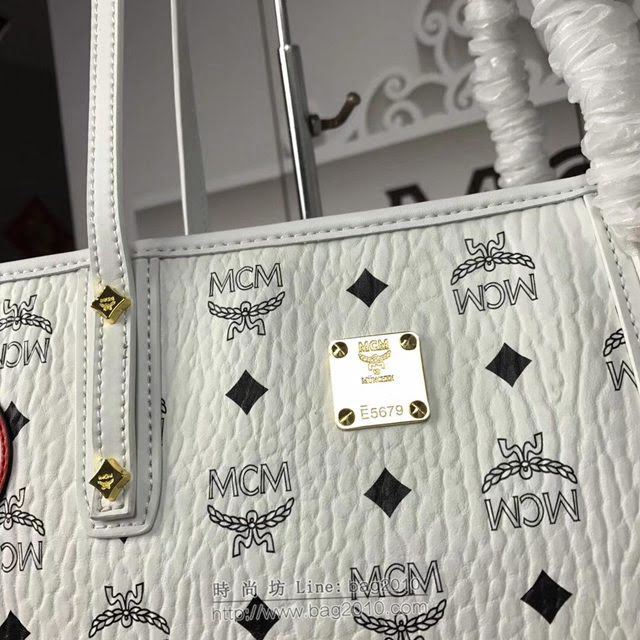 MCM女包 原單 6268貼標 2018款 MCM母子購物袋 3D貼花裝飾 配備可拆卸內部袋 MCM女手提袋 MCM肩背包  mdmc1353